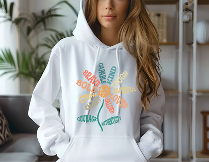 Bloom with Positivity Hoodie