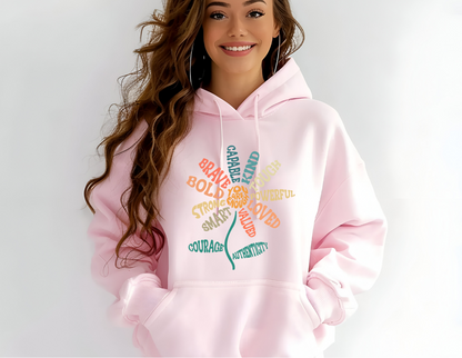 Bloom with Positivity Hoodie