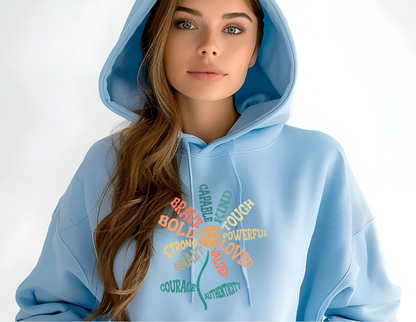 Bloom with Positivity Hoodie