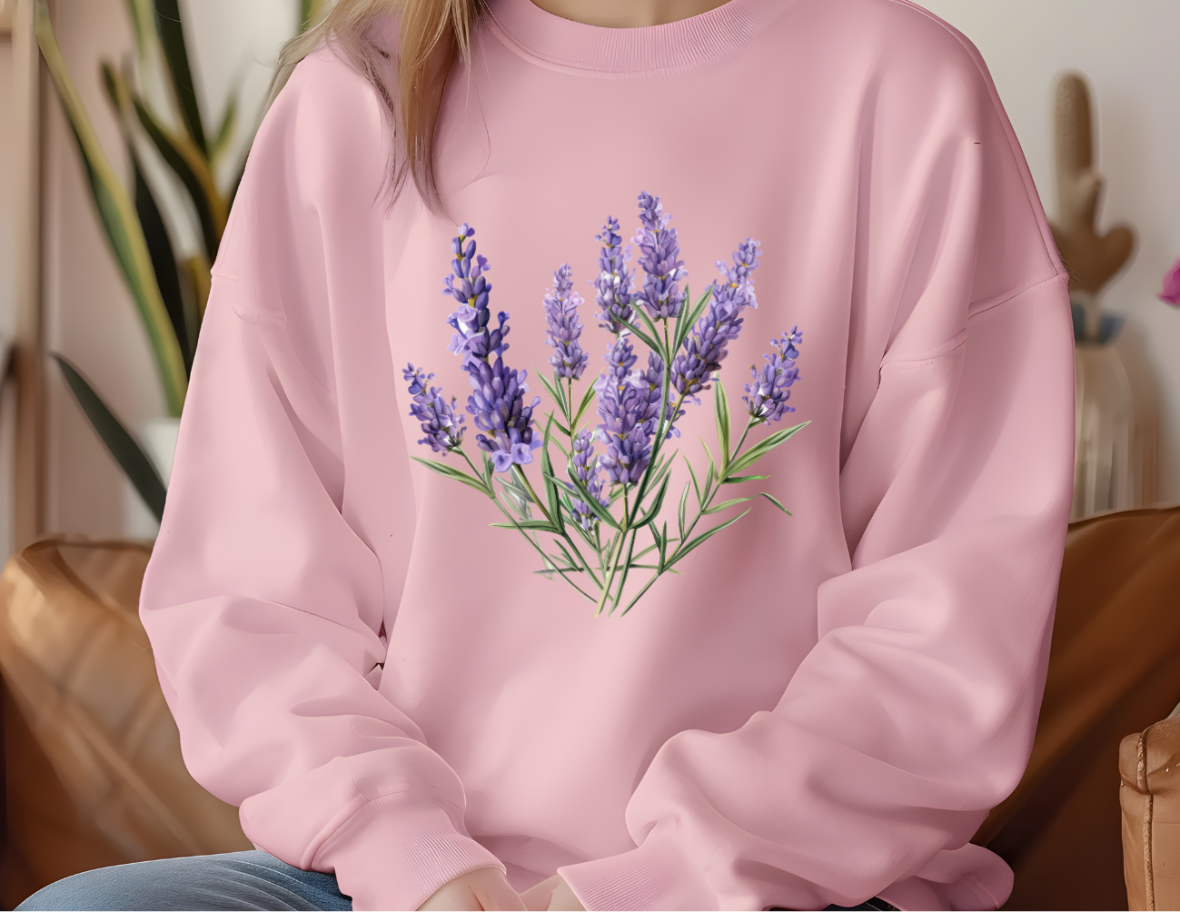 Lavender Crew Sweater