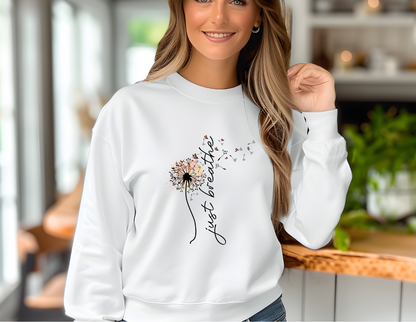 Just Breathe Crew Sweater