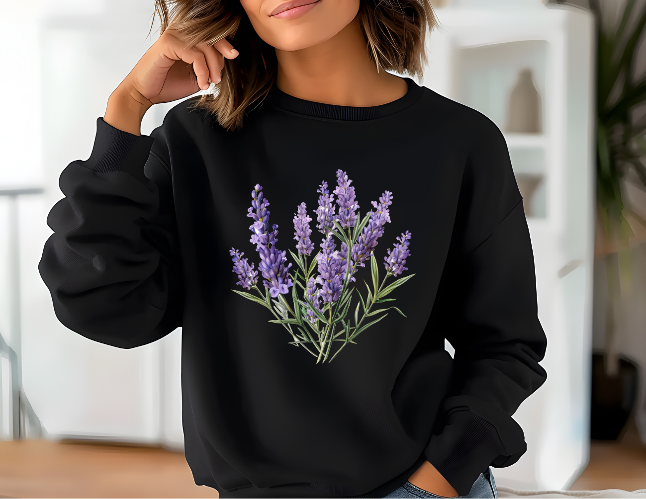 Lavender Crew Sweater