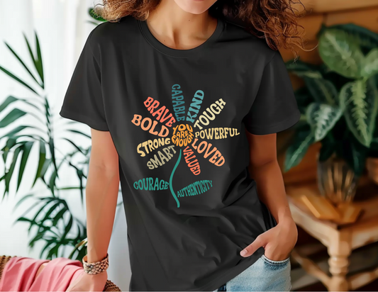 Bloom with Positivity T-Shirt