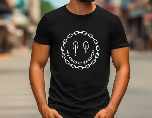 Chain Happy Face T-Shirt